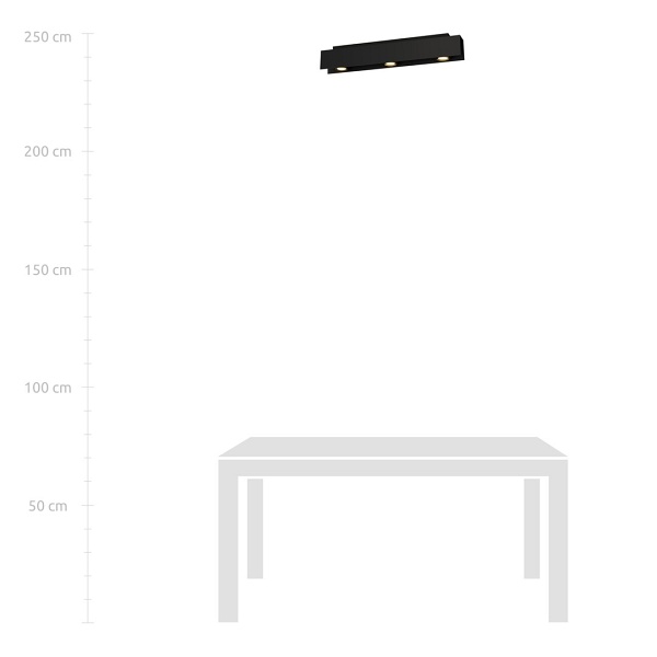 Lampa sufitowa KENNO 3 BLACK