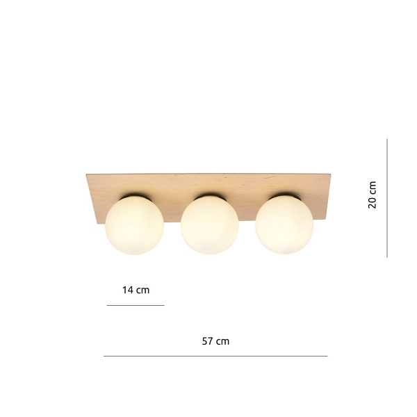 Lampa sufitowa KENZO 3A