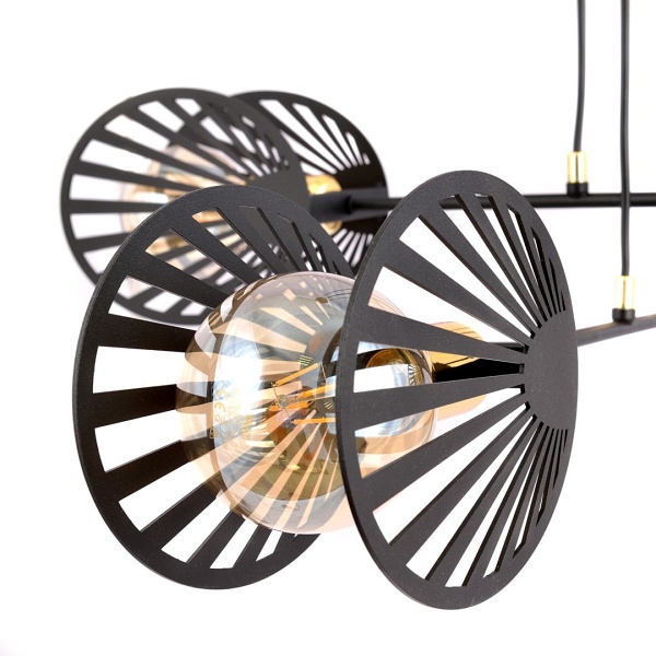 Lampa wisząca PLAYA 4 BLACK - Emibig
