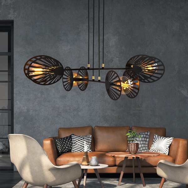 Lampa wisząca PLAYA 4 BLACK