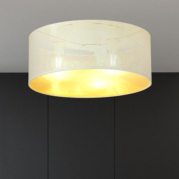 Lampa sufitowa ASTON 3 WHITE/GOLD