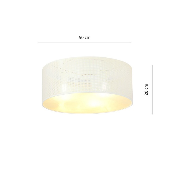 Lampa sufitowa ASTON 3 WHITE/GOLD