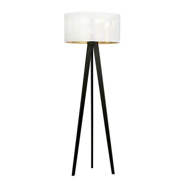 Lampa podłogowa ASTON LP1 WHITE/GOLD - Emibig