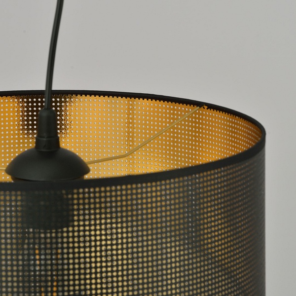 Lampa wisząca ASTON 1 BLACK/GOLD