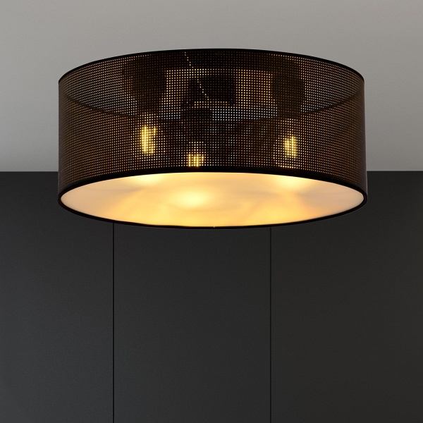 Lampa sufitowa ASTON 3 BLACK/GOLD