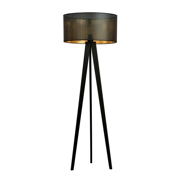 Lampa podłogowa ASTON LP1 BLACK/GOLD - Emibig