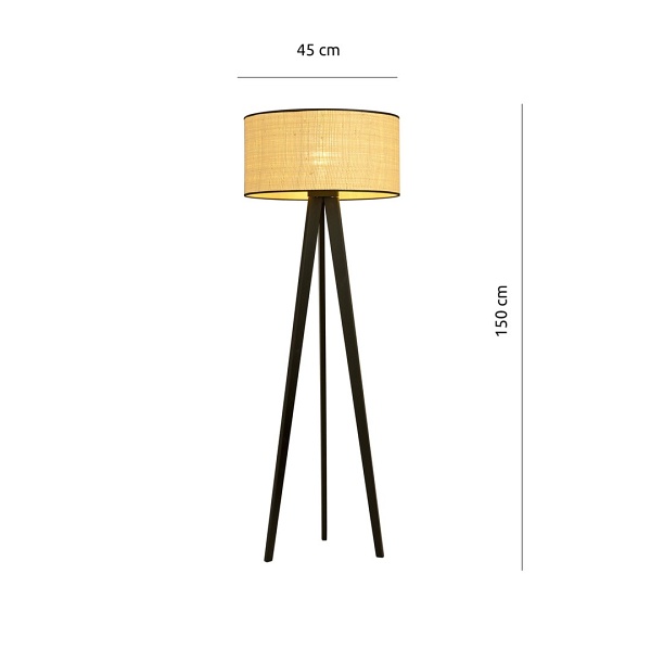 Lampa podłogowa ASTON LP1 RATTAN
