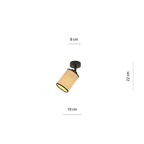 Lampa sufitowa YOGA 1 BLACK