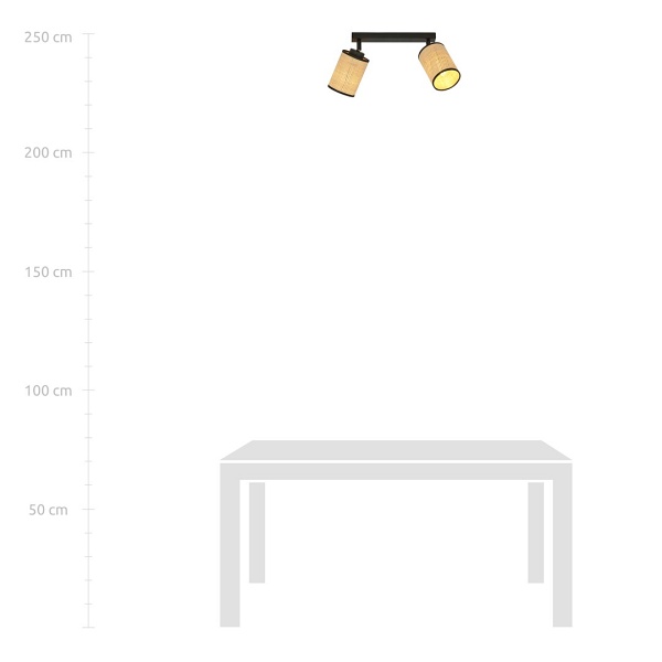 Lampa sufitowa YOGA 2 BLACK