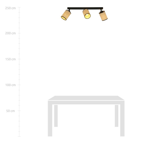 Lampa sufitowa YOGA 3 BLACK