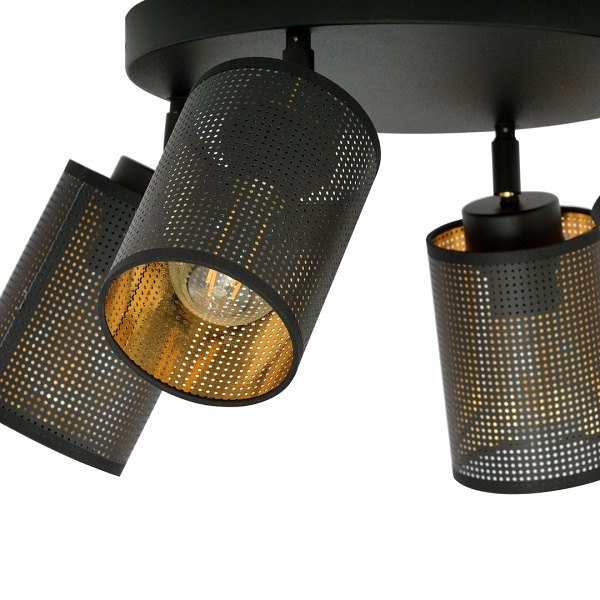 Lampa sufitowa BRONX 4 PREMIUM BLACK