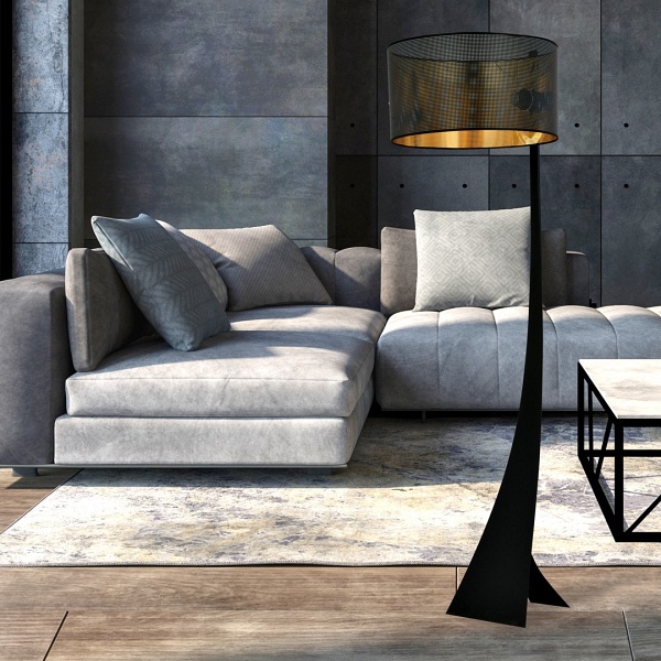 Lampa podłogowa ESTRELLA LP1 BLACK/GOLD