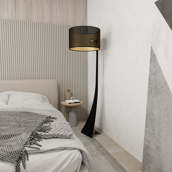 Lampa podłogowa ESTRELLA LP1 BLACK/GOLD