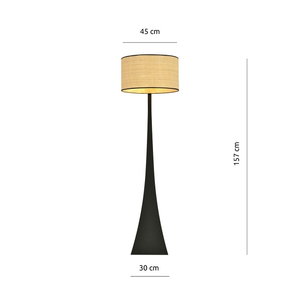 Lampa podłogowa ESTRELLA LP1 RATTAN