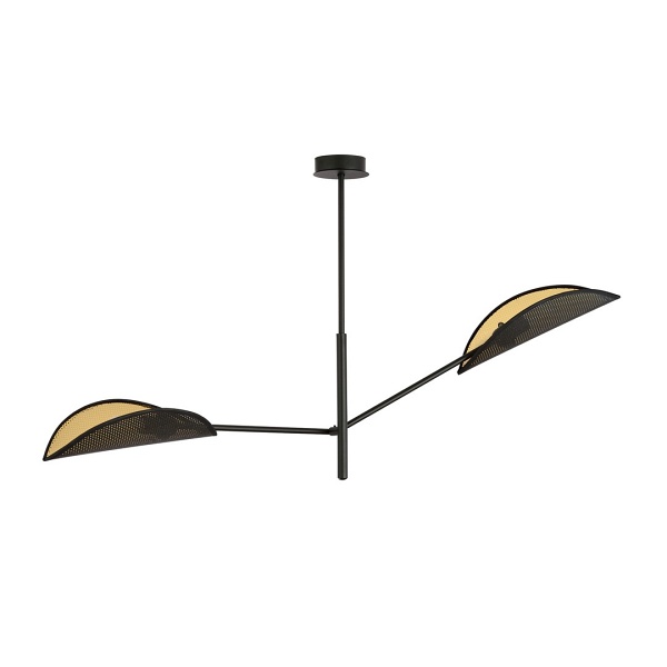 Lampa sufitowa VENE 2 BLACK/GOLD - Emibig