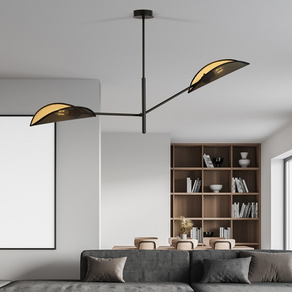 Lampa sufitowa VENE 2 BLACK/GOLD
