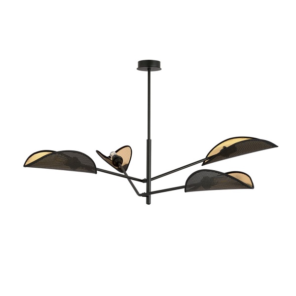 Lampa sufitowa VENE 4 BLACK/GOLD - Emibig