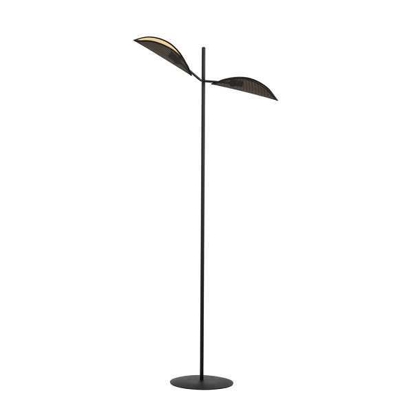 Lampa podłogowa VENE LP2 BLACK/GOLD - Emibig