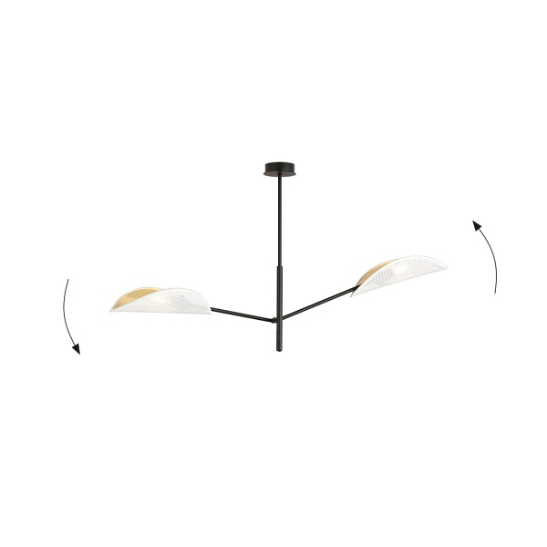 Lampa sufitowa VENE 2 WHITE/GOLD
