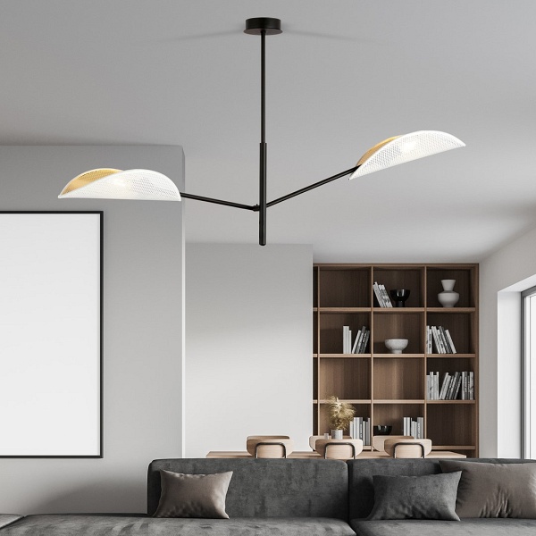 Lampa sufitowa VENE 2 WHITE/GOLD