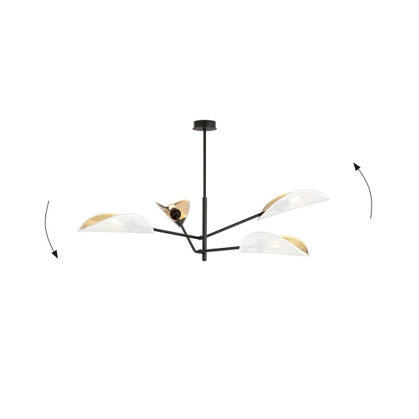 Lampa sufitowa VENE 4 WHITE/GOLD