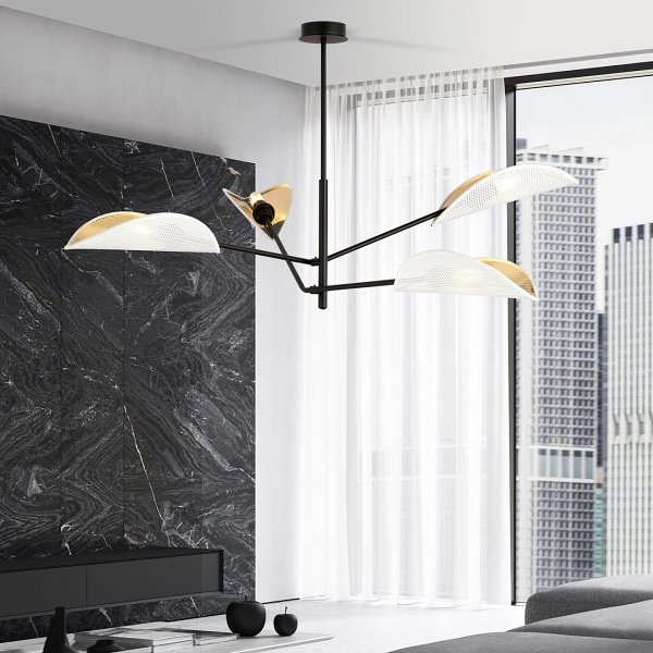 Lampa sufitowa VENE 4 WHITE/GOLD