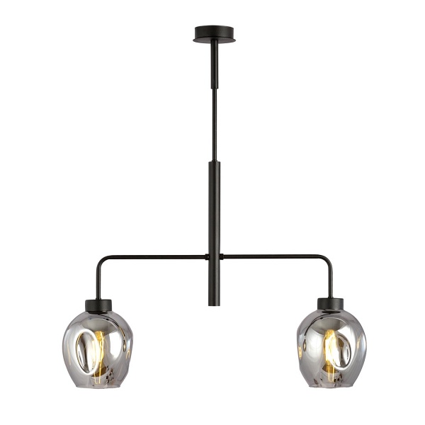 Lampa sufitowa LUKKA 2 BLACK/GRAFIT