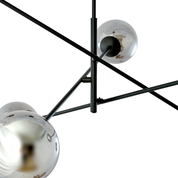 Lampa sufitowa LINEAR 6 BLACK/GRAFIT