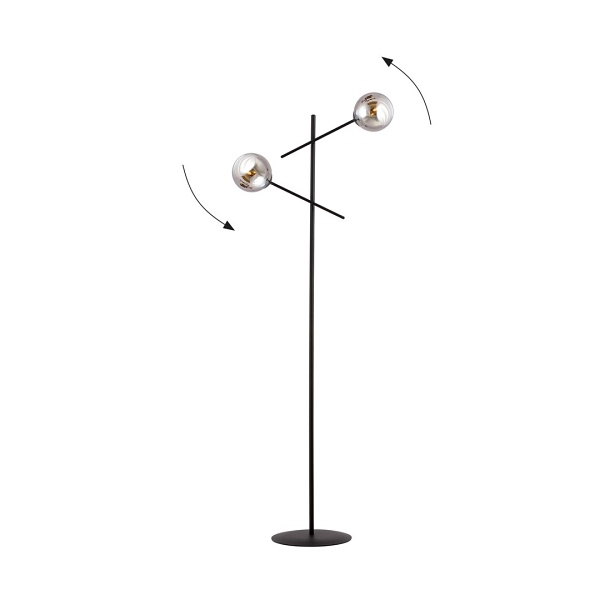 Lampa podłogowa LINEAR LP2 BLACK/GRAFIT