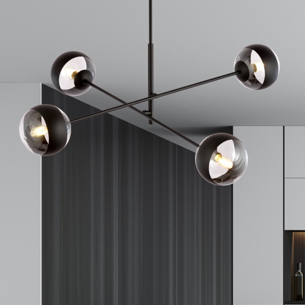 Lampa sufitowa LINEAR 4 BLACK/STRIPE