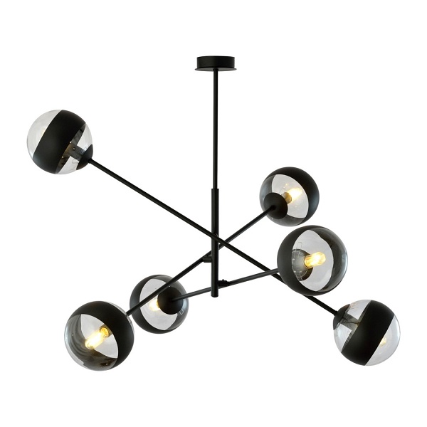 Lampa sufitowa LINEAR 6 BLACK/STRIPE