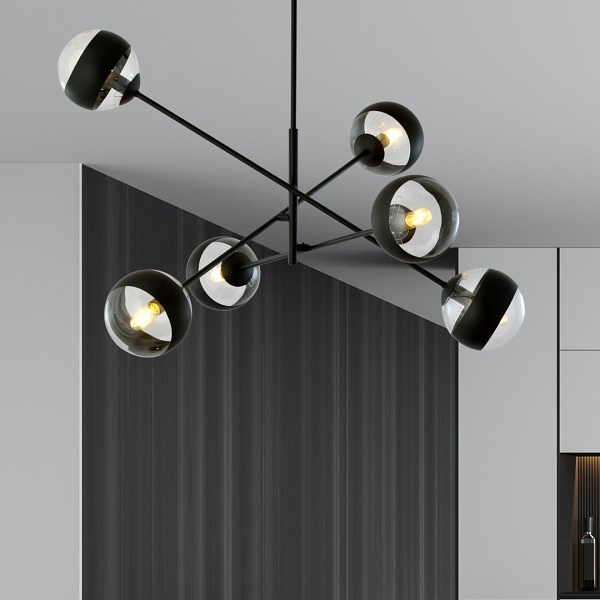 Lampa sufitowa LINEAR 6 BLACK/STRIPE