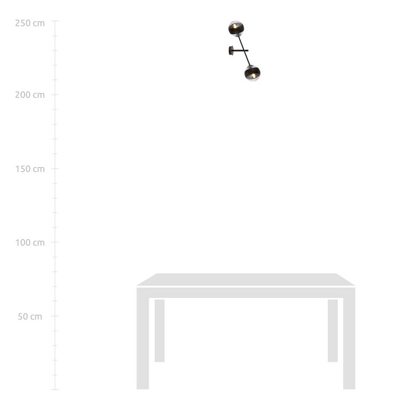 Kinkiet LINEAR K2 BLACK/STRIPE