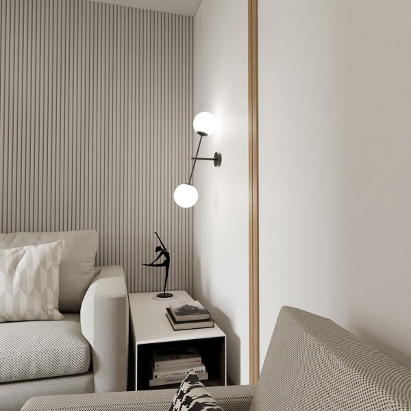 Kinkiet LINEAR K2 BLACK/OPAL