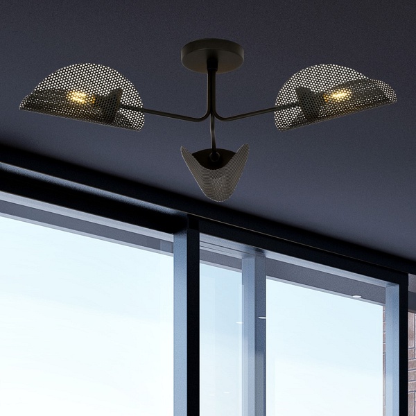 Lampa sufitowa GOMEZ 3 BLACK oprawa oświetleniowa
