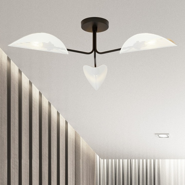 Lampa sufitowa GOMEZ 3 WHITE/GOLD