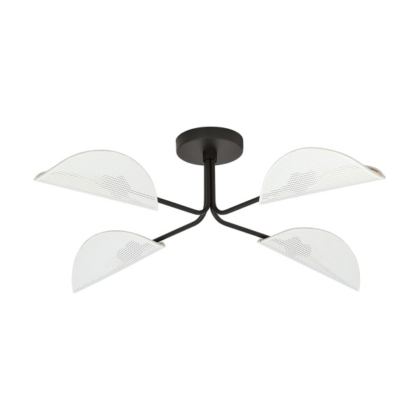 Lampa sufitowa GOMEZ 4 WHITE/GOLD - Emibig