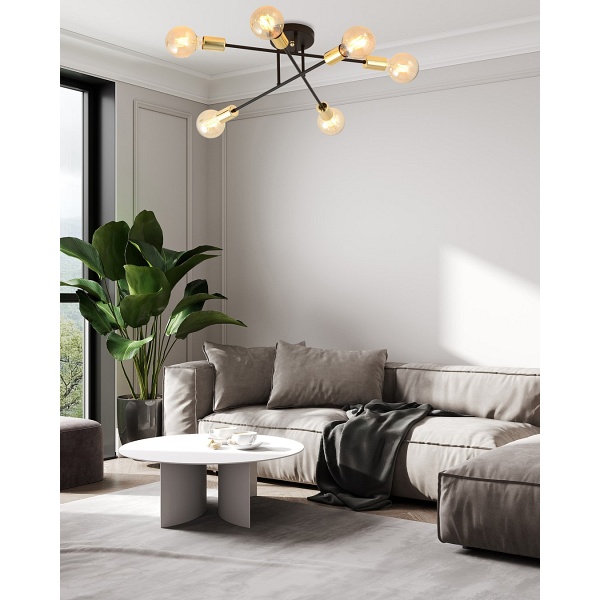 Lampa sufitowa VEKEN 6B GOLD