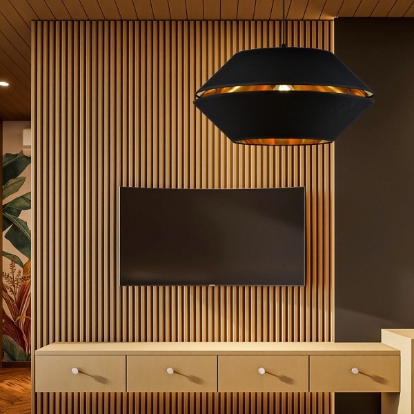 Lampa wisząca PIANO 1 BLACK/GOLD