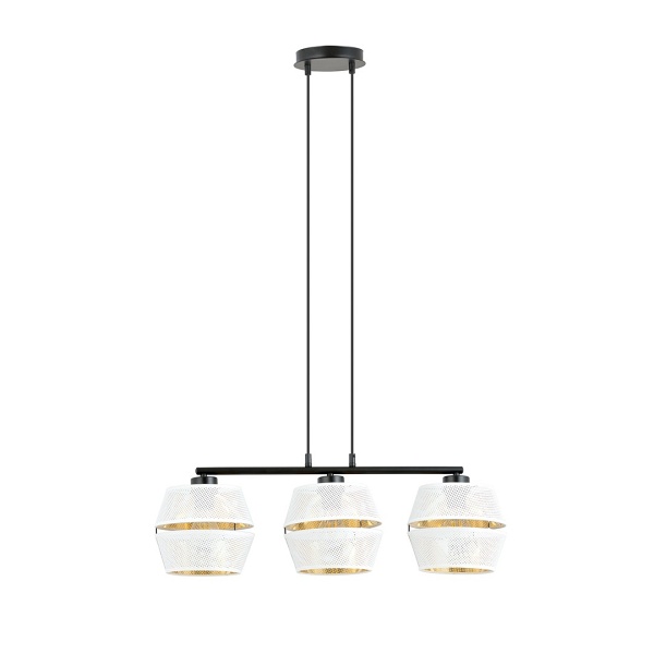 Lampa wisząca MALIA 3 WHITE/GOLD