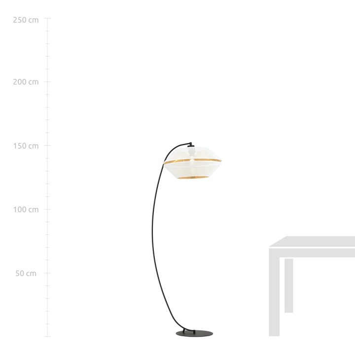 Lampa podłogowa MALIA LP WHITE/GOLD
