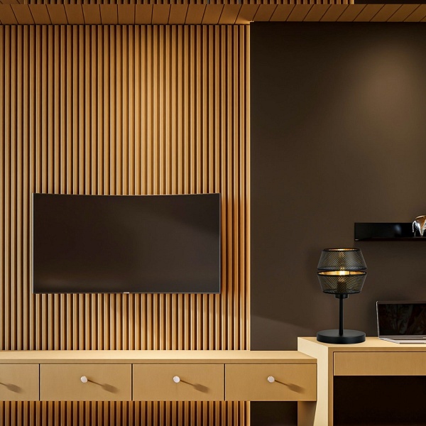 Lampa MALIA LN BLACK/GOLD