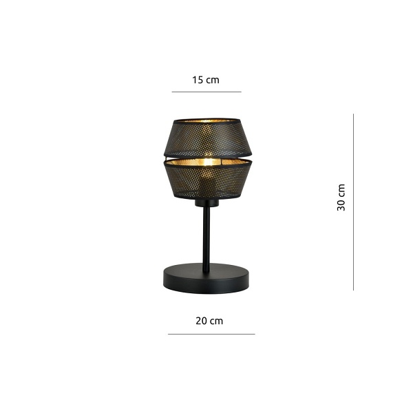 Lampa MALIA LN BLACK/GOLD