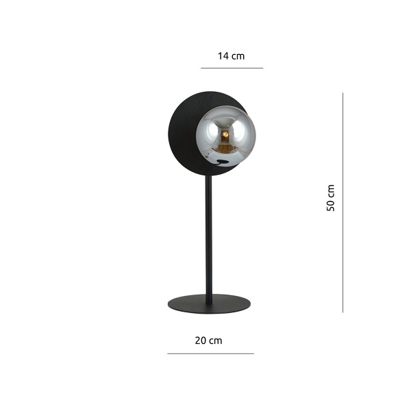 Lampa OSLO LN BLACK/GRAFIT