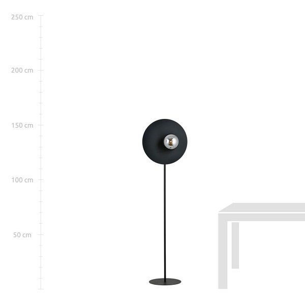 Lampa podłogowa OSLO LP BLACK/GRAFIT