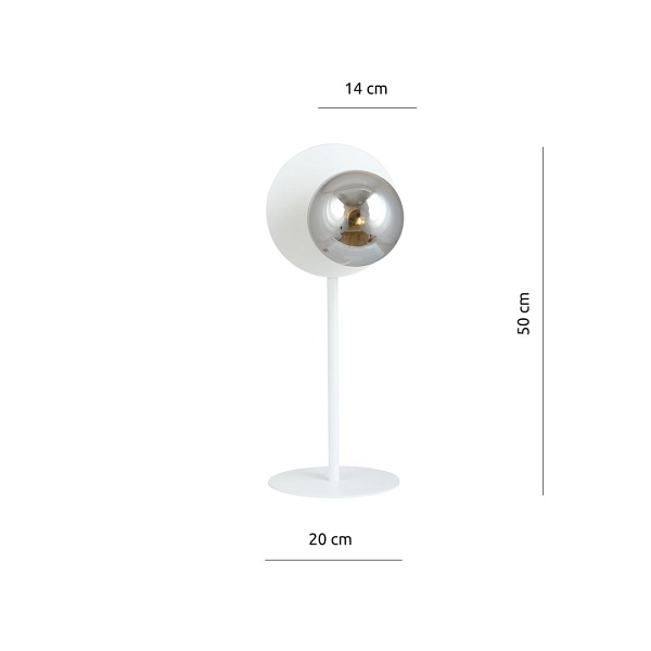 Lampa OSLO LN WHITE/GRAFIT
