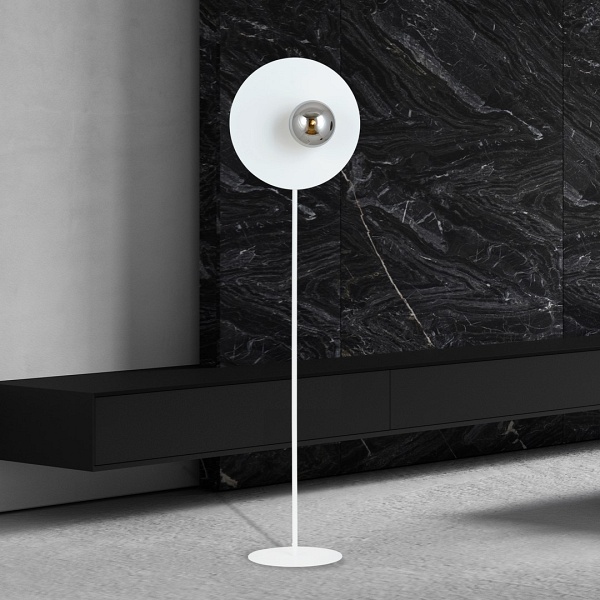 Lampa podłogowa OSLO LP WHITE/GRAFIT - Emibig