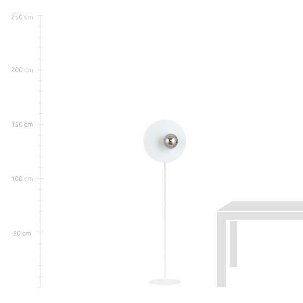 Lampa podłogowa OSLO LP WHITE/GRAFIT - Emibig