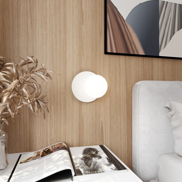 Kinkiet OSLO K1 WHITE/OPAL