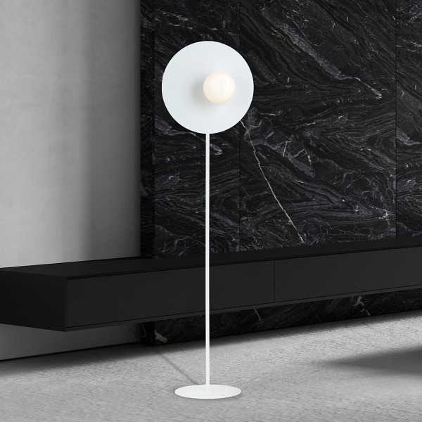 Lampa podłogowa OSLO LP WHITE/OPAL